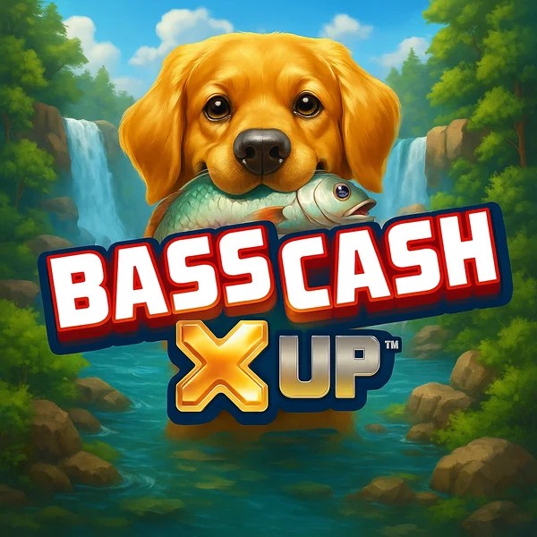 Bass Cash X UP logo – Slots by Alchemy Gaming at NomaSpin Casino