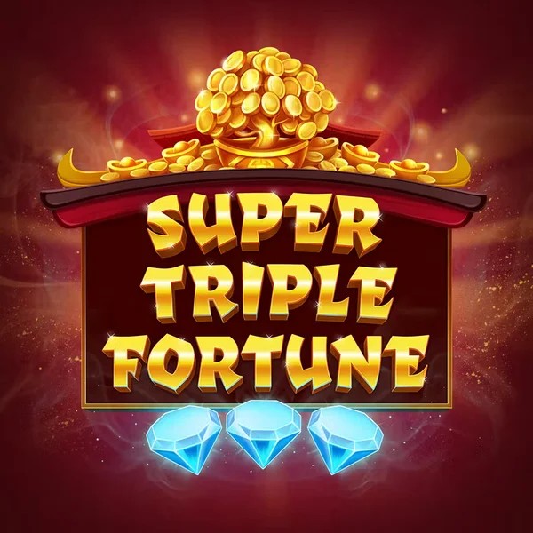 Super Triple Fortune online game logo by Greentube on nomaspinapp.com